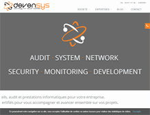 Tablet Screenshot of devensys.com